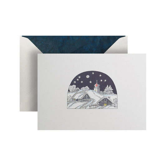 Winter Village Greeting Card