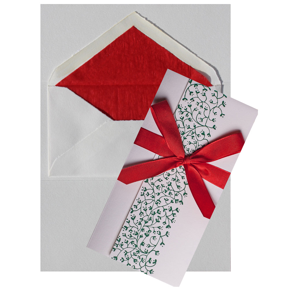 Green Mistletoe Envelope