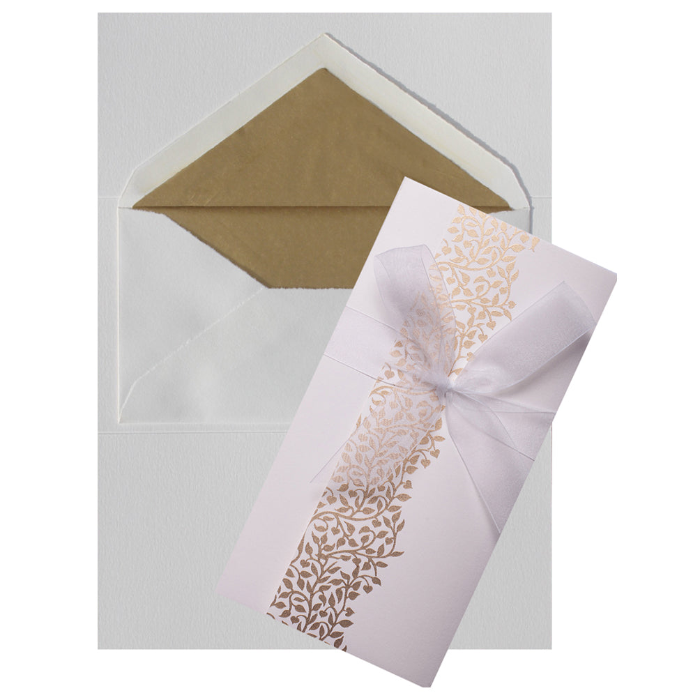 Gold Leaves Envelope