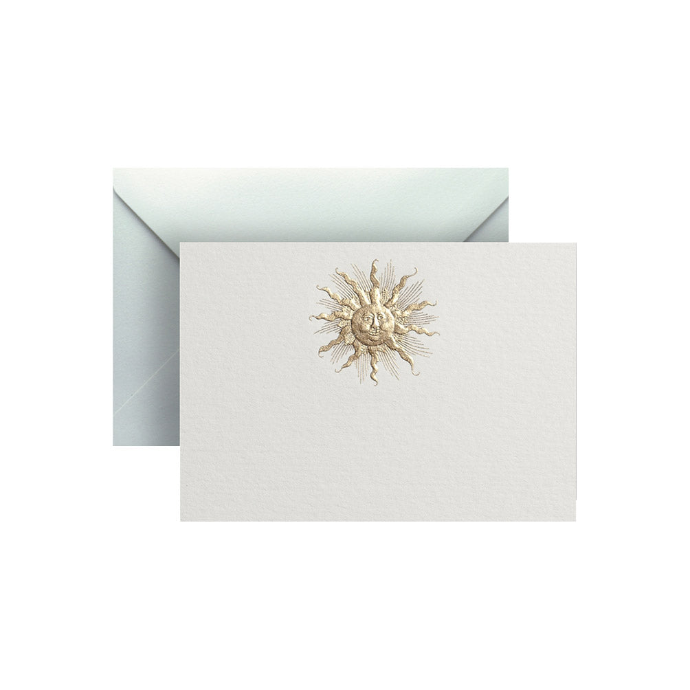 Gold Sun, enclosure card & envelope