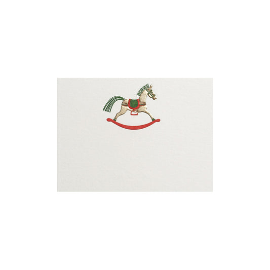 Gold Rocking Horse, table card (10 pcs)