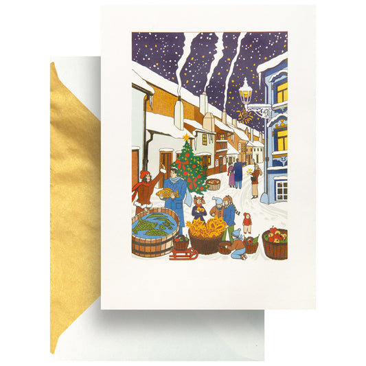 Christmas Market Greeting Card