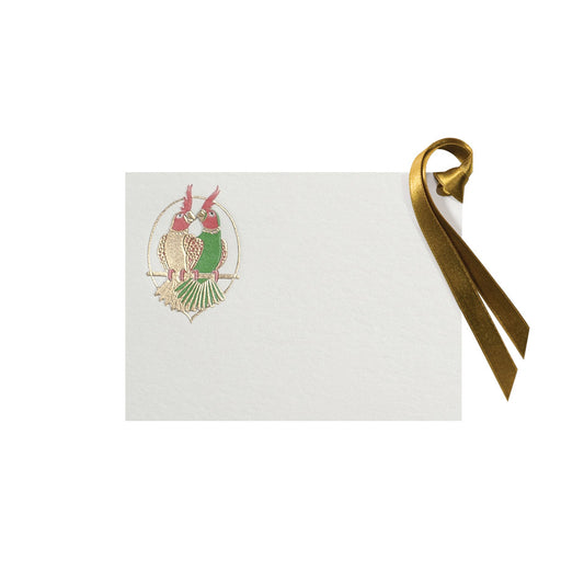 Parrots, gift tag (10 pcs)