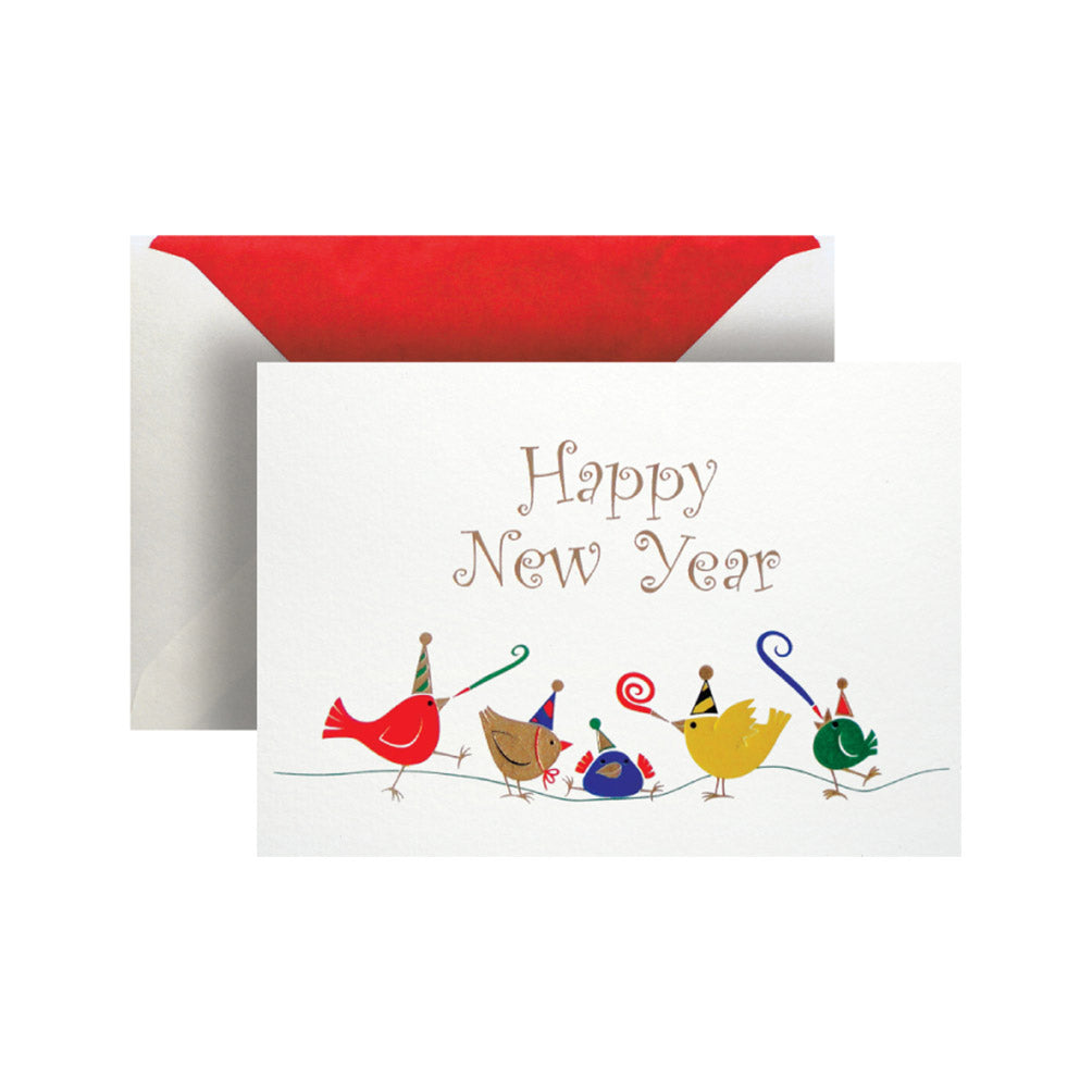 Bird Celebration HNY Greeting Card