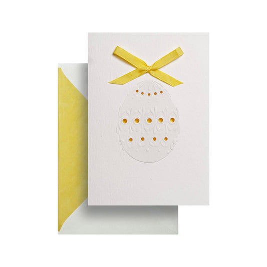 Embossed Easter Egg Greeting Card
