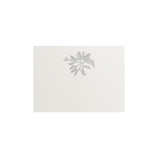 Silver Mistletoe Bunch, table card (10 pcs)