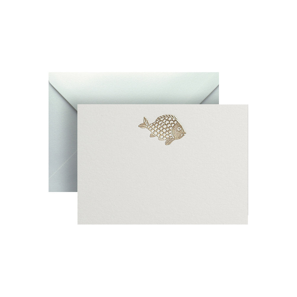 Gold Carp, enclosure card & envelope