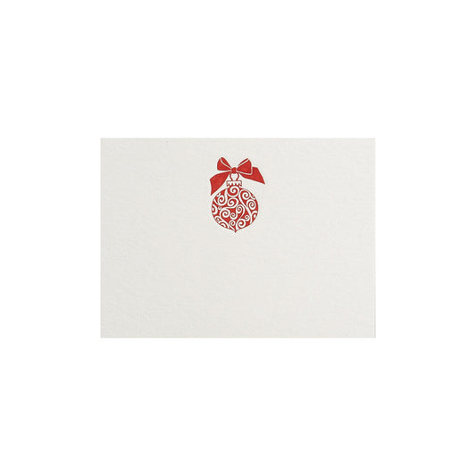 Red Christmas Decoration, table card (10 pcs)