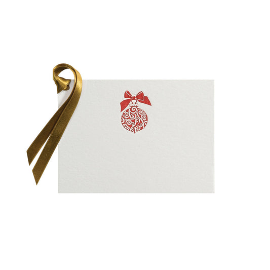 Red Christmas Decoration, gift tag (10 pcs)