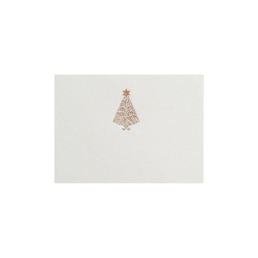 Bronze Christmas Tree, table card (10 pcs)
