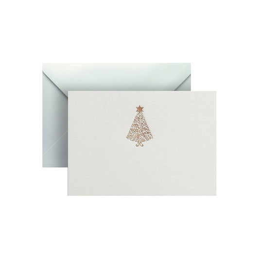 Bronze Christmas Tree, enclosure card & envelope
