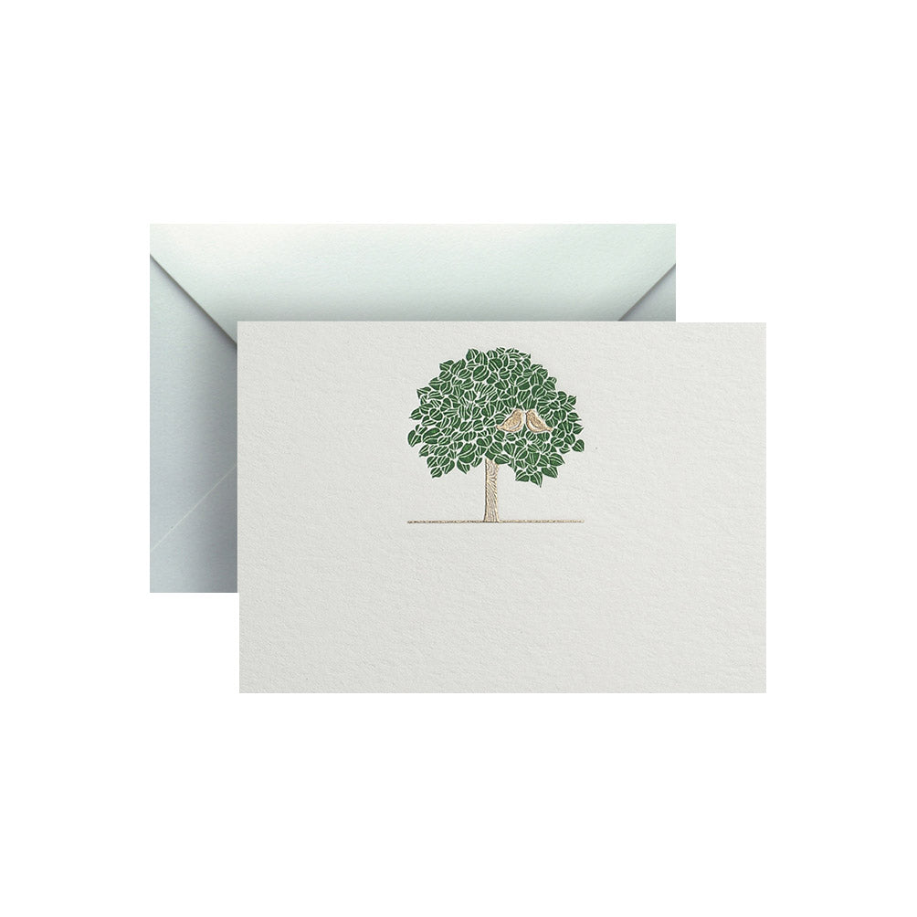 Birds on a Tree, enclosure card & envelope