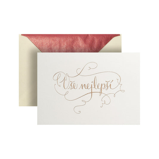 Best Wishes CZ Greeting Card