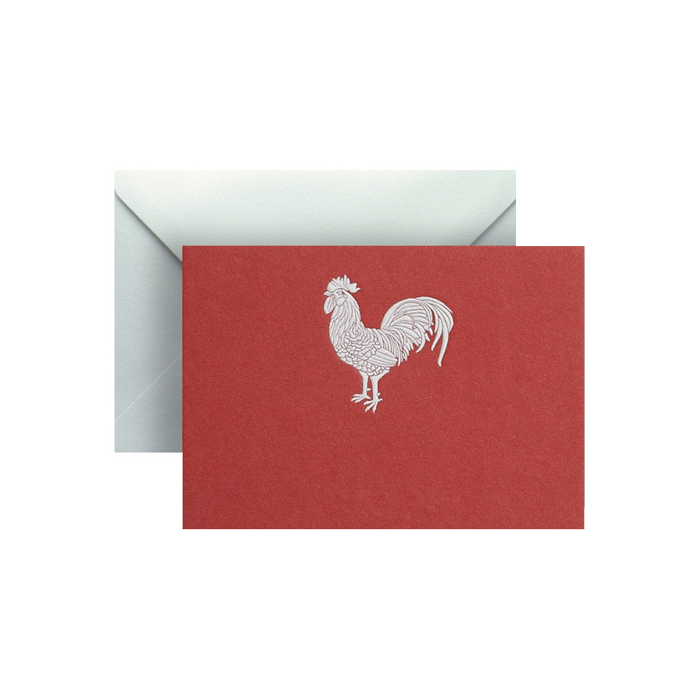 Rooster, enclosure card & envelope