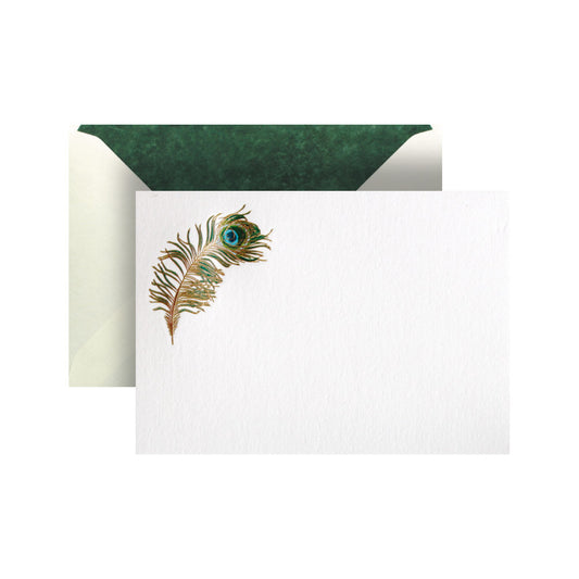 Peacock Feather Card