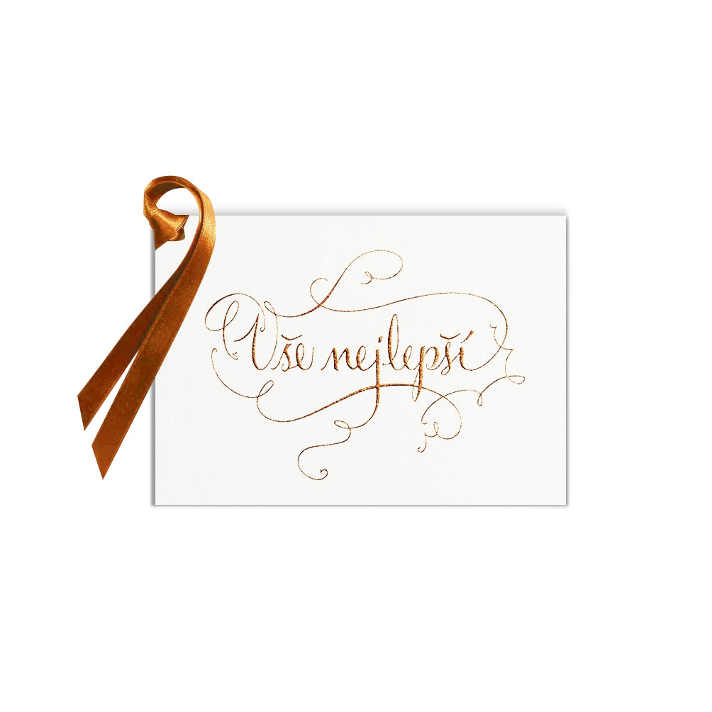 Best Wishes CZ, gift tag (10 pcs)