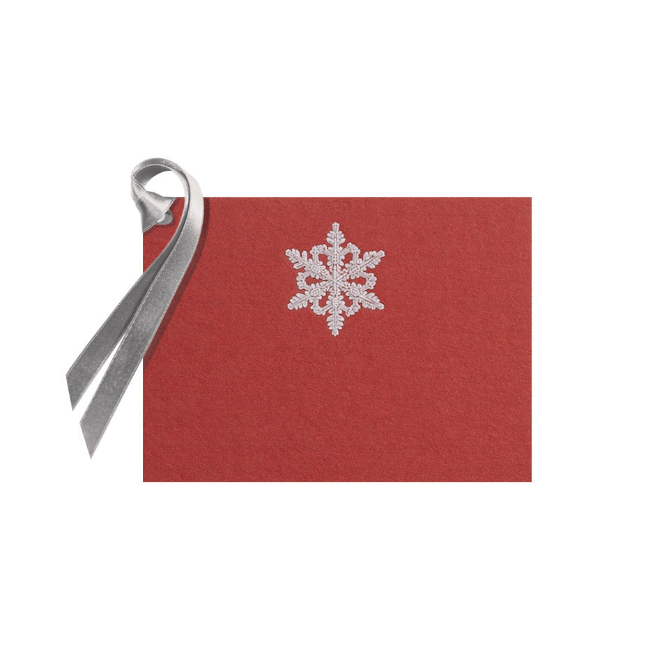 White Snowflake, gift tag (10 pcs)