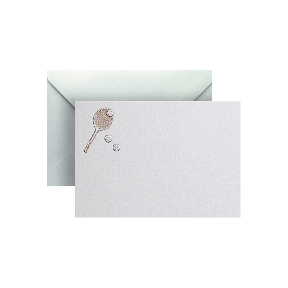 Tennis Racket, enclosure card & envelope