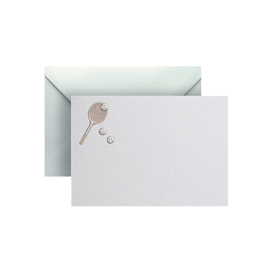 Tennis Racket, enclosure card & envelope