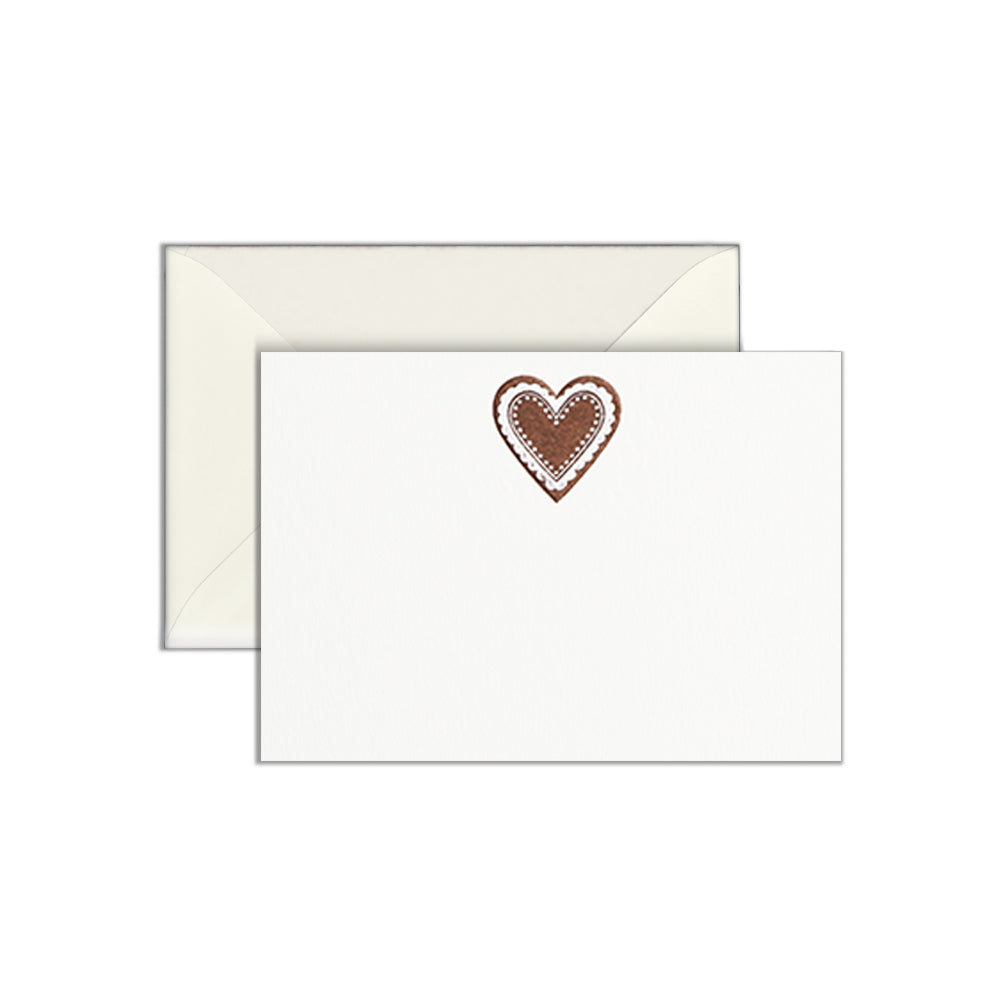Gingerbread Heart Greeting Card
