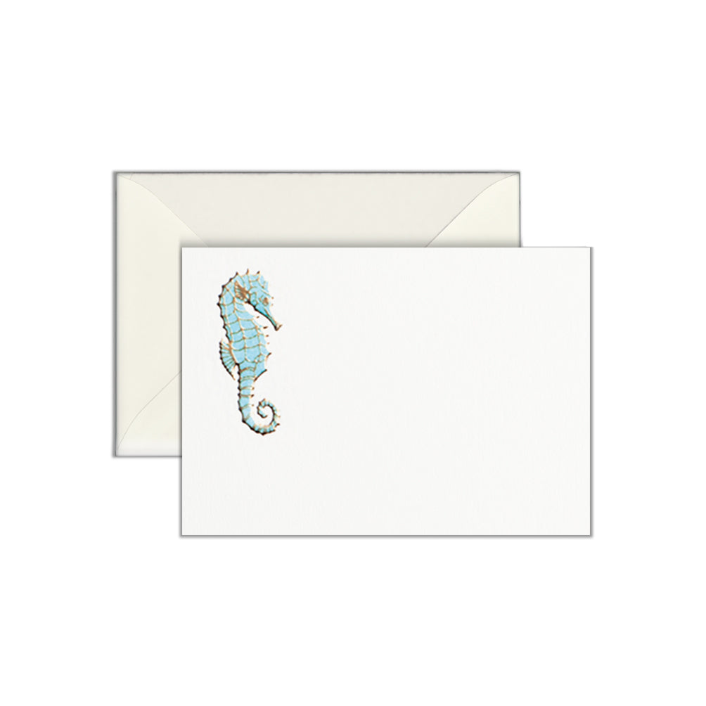 Seahorse, enclosure card & envelope