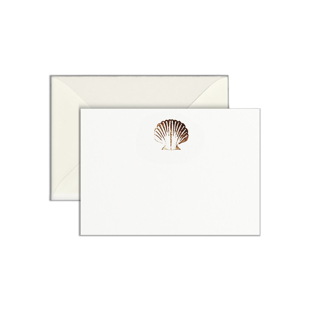 Seashell, enclosure card & envelope