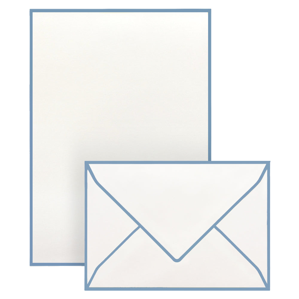 Correspondence Set New Blue Border (10 pcs)