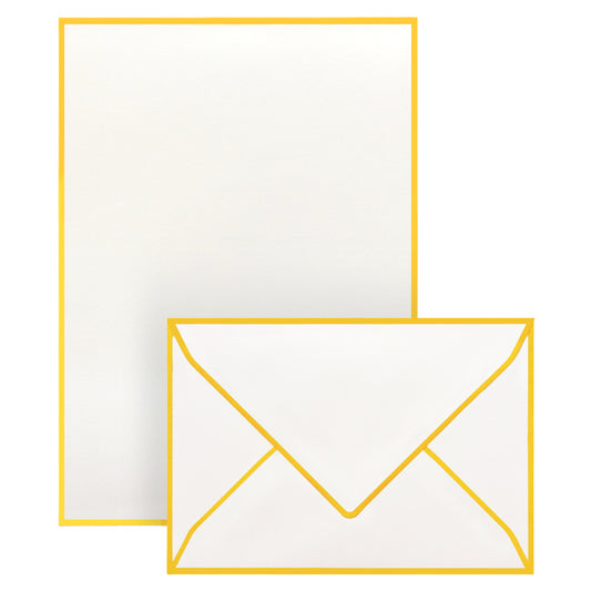 Correspondence Set Citrine Border (10 pcs)
