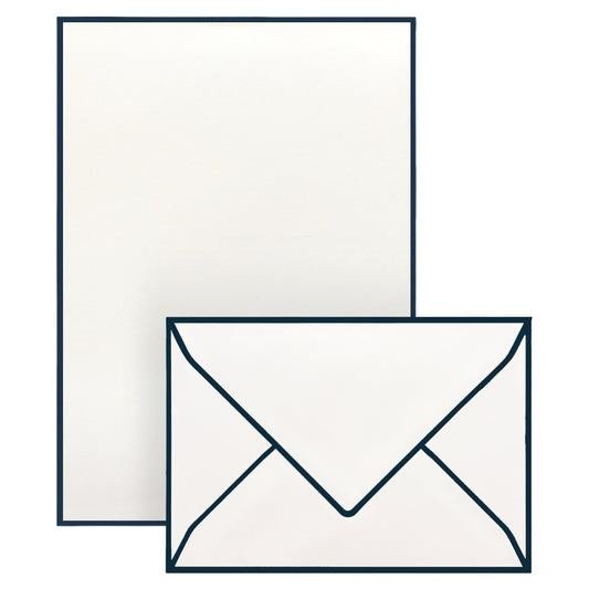 Correspondence Set Imperial Blue Border (10 pcs)