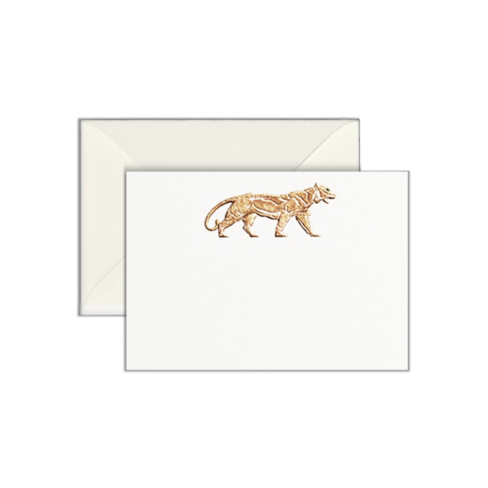 Gold Tiger, enclosure card & envelope