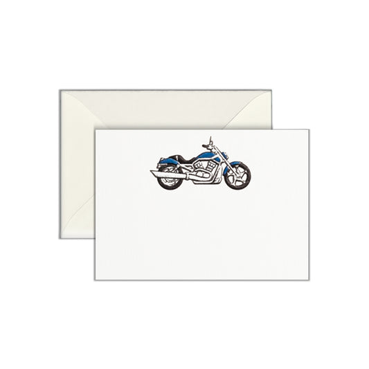 Motorcycle, enclosure card & envelope