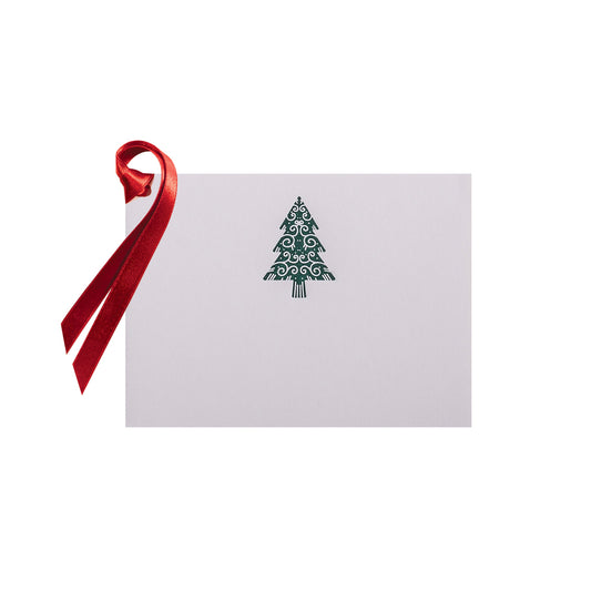 Green Christmas Tree, gift tag