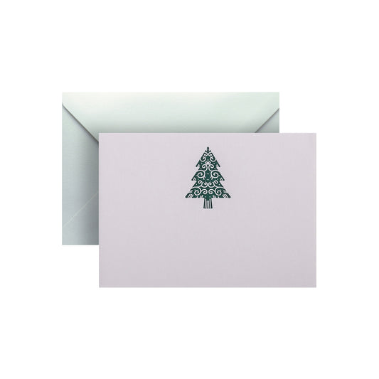 Green Christmas Tree, enclosure card & envelope