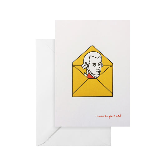 Mozart in the Envelope Card