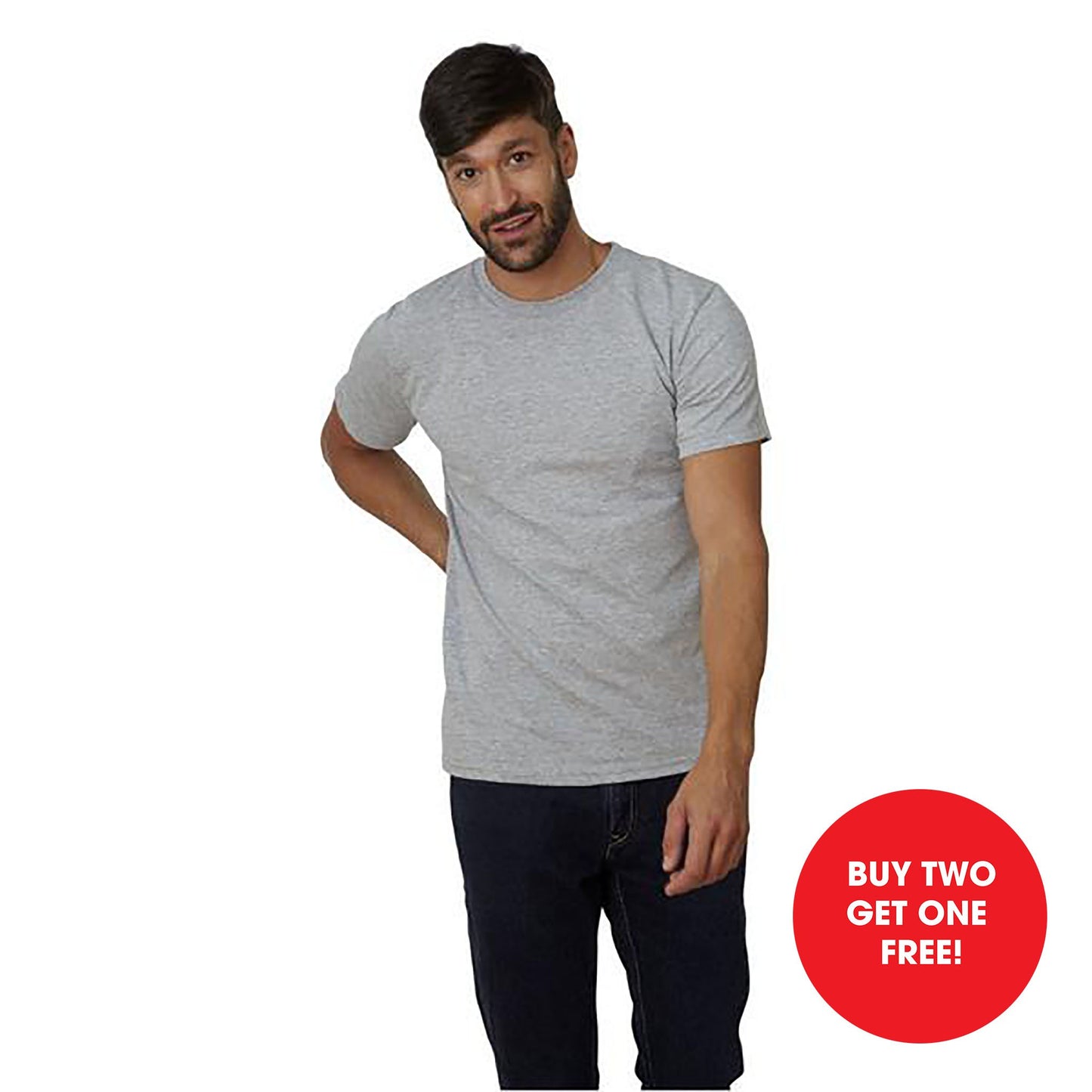 Adult Short Sleeve Crew neck-Undershirt 2-PACK
