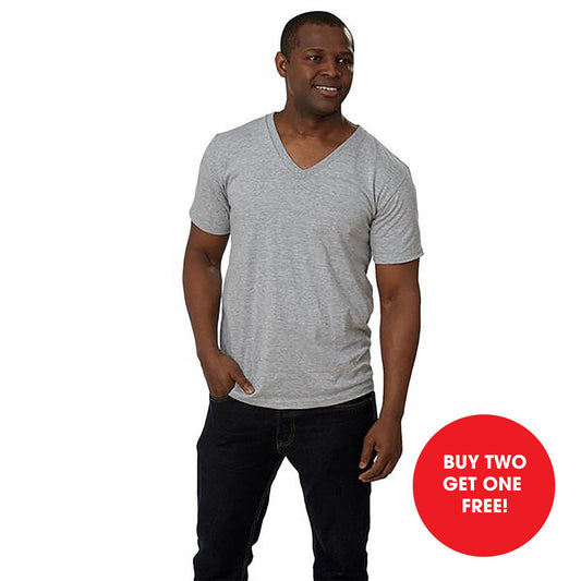 Adult Short Sleeve V-Neck-Undershirt 2-PACK